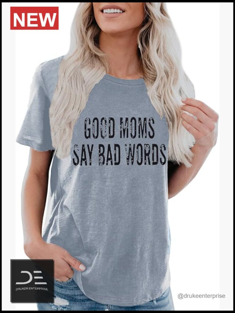 Funny Short Sleeve Mommy Graphic Tee Triblend Crew Neck T-Shirt